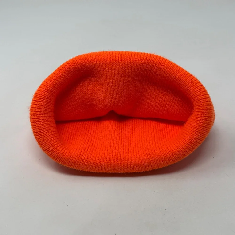 Carhartt Youth Acrylic Watch‎ Hat Beanie Blaze Orange Cuffed Knit Logo Patch A18